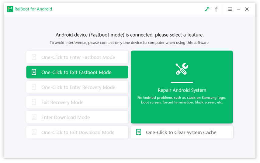 one click to enter fastboot mode